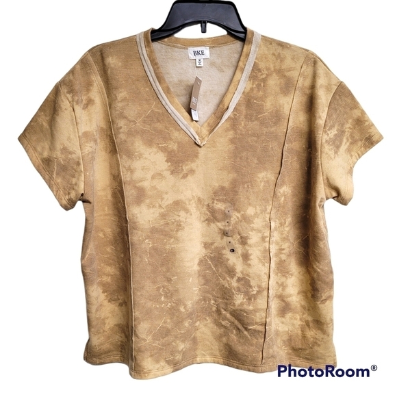 BKE Tye-Dye Mustard Short Sleeve T-Shirt Medium - Picture 9 of 9